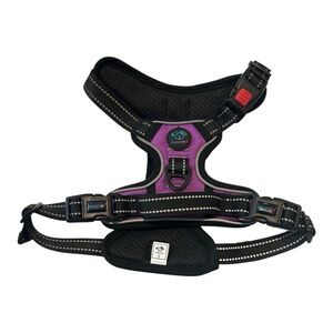 Phoepet No-Pull Dog Harness - Purple Purple Black Collars, Leashes & Harnesses S